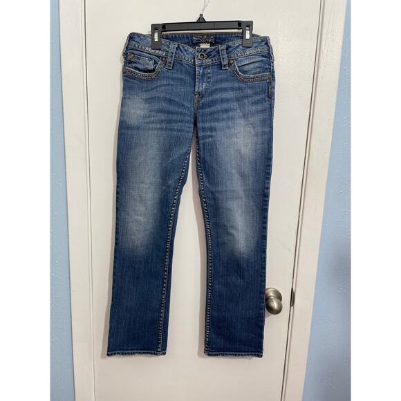Silver Jeans Size 28 Low Rise Embroidered Boho Western Rodeo Cowgirl Festival - Picture 1 of 6